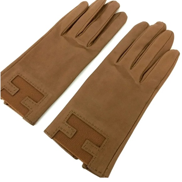 Limited edition Brown leather HERMES Gloves Comes with Box. - Picture 3 of 8